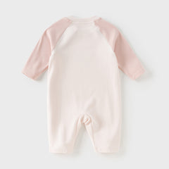 Dave&Bella Newborn Girls/Boys Cotton Pink/Blue Indoor Baby One-Pieces Romper