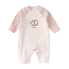 Dave&Bella Newborn Girls/Boys Cotton Pink/Blue Indoor Baby One-Pieces Romper