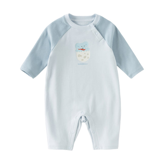 Dave&Bella Newborn Girls/Boys Cotton Pink/Blue Indoor Baby One-Pieces Romper