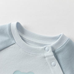 Dave&Bella Newborn Girls/Boys Cotton Pink/Blue Indoor Baby One-Pieces Romper