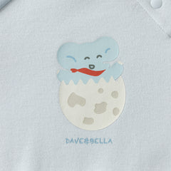 Dave&Bella Newborn Girls/Boys Cotton Pink/Blue Indoor Baby One-Pieces Romper