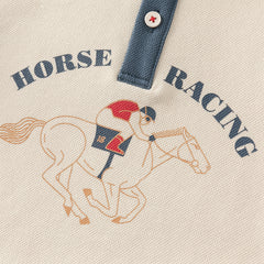 Dave&Bella Boys Autumn Beige Casual Polo Shirt Pants Two Piece Sets