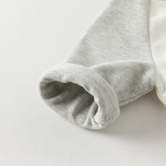 Dave&Bella Baby Boys Autumn Beige Cotton Indoor One-Pieces Romper