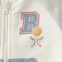 Dave&Bella Baby Boys Autumn Beige Cotton Indoor One-Pieces Romper