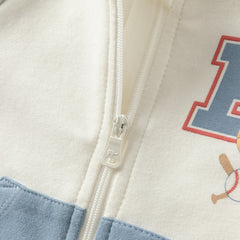 Dave&Bella Baby Boys Autumn Beige Cotton Indoor One-Pieces Romper