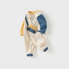 Dave&Bella Baby Boys Spring/Autumn Soft Cotton Bodysuits Romper