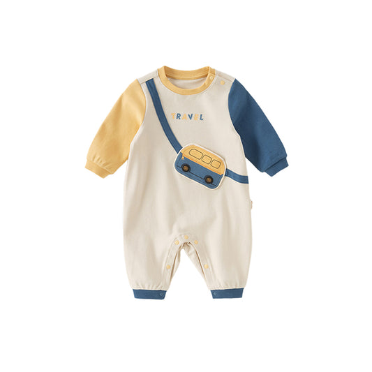 Dave&Bella Baby Boys Spring/Autumn Soft Cotton Bodysuits Romper