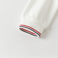 Dave&Bella Boys Autumn College Style White Polo T-shirt Top