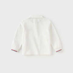 Dave&Bella Boys Autumn College Style White Polo T-shirt Top