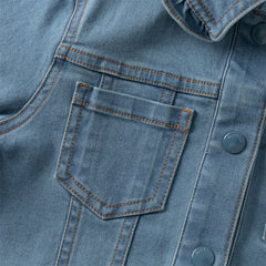 Dave&Bella Toddler Girls Autumn Denim Blue Jeans Coat Jackets