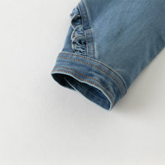 Dave&Bella Toddler Girls Autumn Denim Blue Jeans Coat Jackets