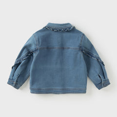 Dave&Bella Toddler Girls Autumn Denim Blue Jeans Coat Jackets