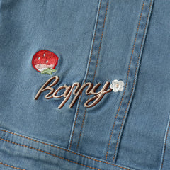 Dave&Bella Toddler Girls Autumn Denim Blue Jeans Coat Jackets