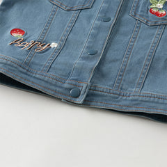 Dave&Bella Toddler Girls Autumn Denim Blue Jeans Coat Jackets