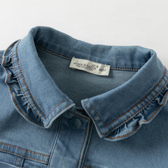 Dave&Bella Toddler Girls Autumn Denim Blue Jeans Coat Jackets
