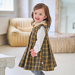 Dave&Bella Toddler Girls Winter Classic Plaid Sleeveless Party Dress