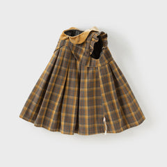 Dave&Bella Toddler Girls Winter Classic Plaid Sleeveless Party Dress