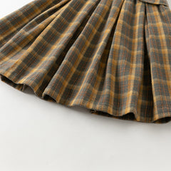 Dave&Bella Toddler Girls Winter Classic Plaid Sleeveless Party Dress
