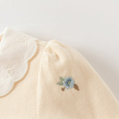 Dave&Bella Toddler Girls Autumn Yellow Party Dress (wallet bag)