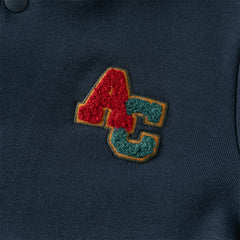 Dave&Bella Autumn Cool Toddler Boys Navy Blue Hooded Coat Pants Outfits Sets