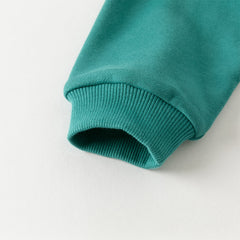 Dave&Bella Autumn Cool Toddler Boys Navy Blue Hooded Coat Pants Outfits Sets