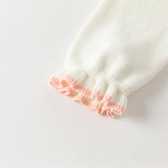 Dave&Bella Toddler Girls Autumn Peach Pink A-line Mesh Dress