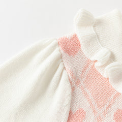 Dave&Bella Toddler Girls Autumn Peach Pink A-line Mesh Dress