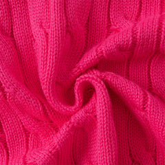 Dave&Bella Kids Girls/Boys Autumn Rose/Camel Cotton Hooded Knit Sweater Coat