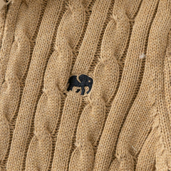 Dave&Bella Kids Girls/Boys Autumn Rose/Camel Cotton Hooded Knit Sweater Coat