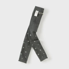 Dave&Bella Girls Autumn Grey Star Print Activity Footless Tights Leggings