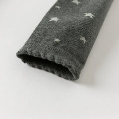 Dave&Bella Girls Autumn Grey Star Print Activity Footless Tights Leggings