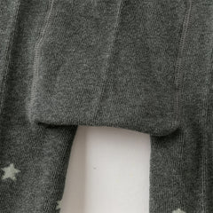 Dave&Bella Girls Autumn Grey Star Print Activity Footless Tights Leggings