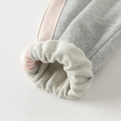 Dave&Bella Toddler Girls Autumn Cotton Grey Drawstring Sweatpants