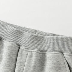 Dave&Bella Toddler Girls Autumn Cotton Grey Drawstring Sweatpants