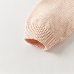 Dave&Bella Toddler Girls Winter Charming Pink Soft Knit Sweater Birthday Mesh Dress