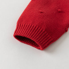 Dave&Bella Kids Girls Sweet Soft Red Long-sleeved Jacket Coats