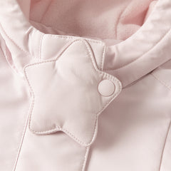 Dave&Bella Kids Girls Winter Sweet Pink Windproof Outwear Hooded Coats