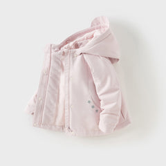 Dave&Bella Kids Girls Winter Sweet Pink Windproof Outwear Hooded Coats