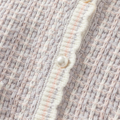 Dave&Bella Girls Autumn Purple Pink Cardigans Mesh Skirt Suits