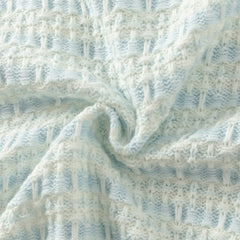 Dave&Bella Girls Autumn Elegant Blue White Plaid Knit Cardigans Coats