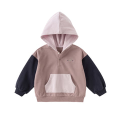 Dave&Bella Kids Girls/Boys Sweet Colorblock Pullover Hoodie Sweatshirts