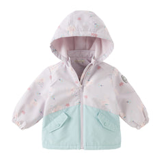 Dave&Bella Girls Autumn Cute Outdoor Hooded Fleece Coat
