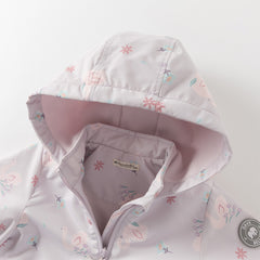 Dave&Bella Girls Autumn Cute Outdoor Hooded Fleece Coat