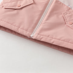 Dave&Bella Girls Autumn Cute Outdoor Hooded Fleece Coat