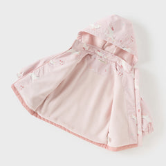 Dave&Bella Girls Autumn Cute Outdoor Hooded Fleece Coat