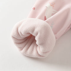 Dave&Bella Girls Autumn Cute Outdoor Hooded Fleece Coat