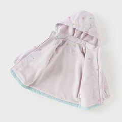 Dave&Bella Girls Autumn Cute Outdoor Hooded Fleece Coat