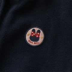 Dave&Bella Girls Kids Cozy Navy Blue Anti-Static Fleece Jackets