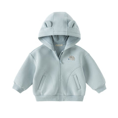 Dave&Bella Girls/Boys Autumn Casual Cute Long Sleeve Knit Hoodie Coat