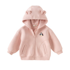 Dave&Bella Girls/Boys Autumn Casual Cute Long Sleeve Knit Hoodie Coat